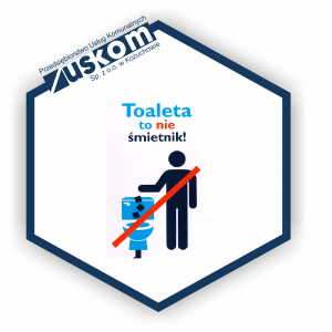 Toaleta to nie śmietnik ! Do znudzenia powtarzamy to zdanie- wiemy to, ale i tak wrzucane są do niej śmieci !
